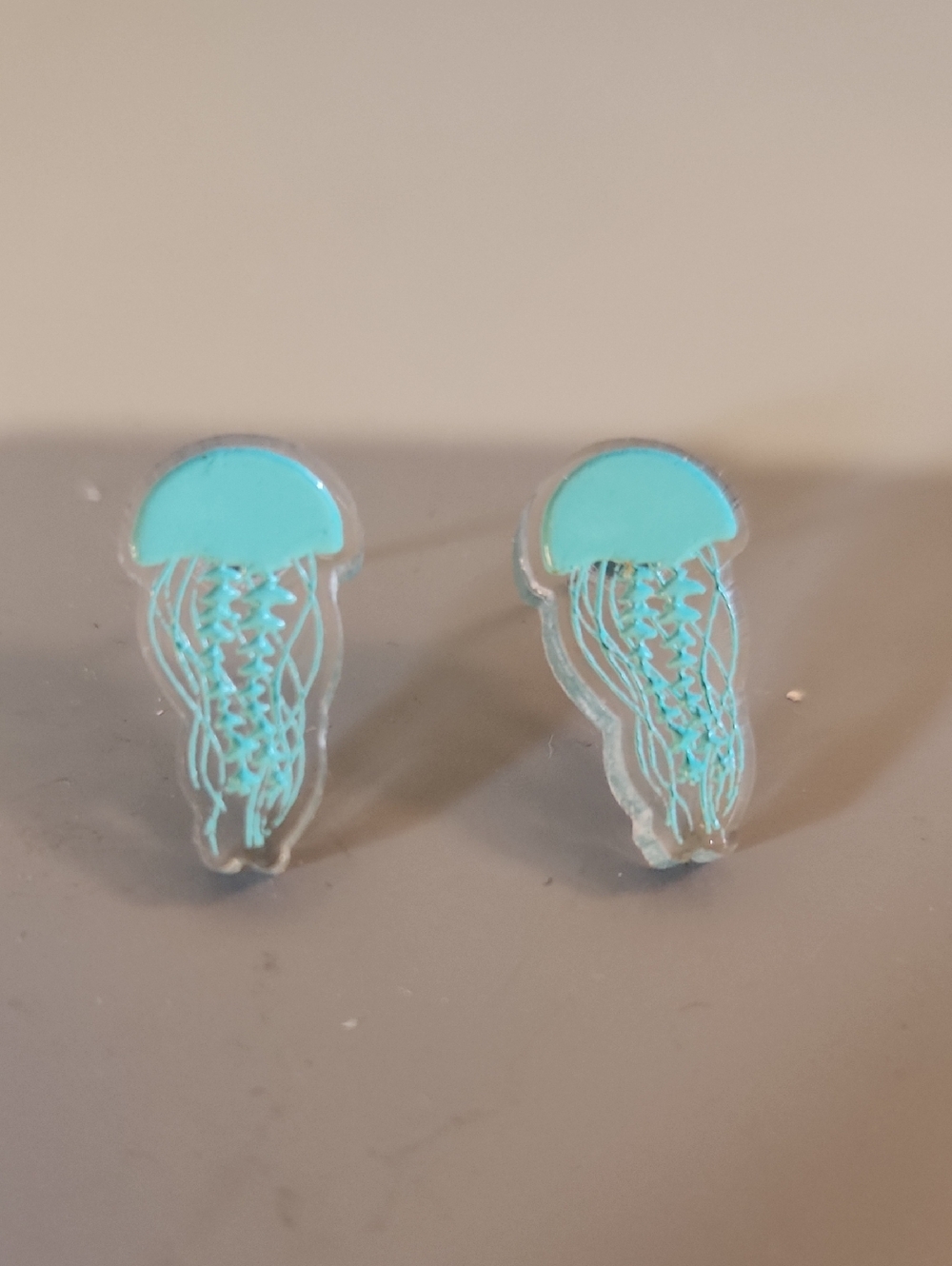 LAST DAY Handmade Jellyfish Stud Earrings